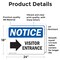 Signmission Visitor Entrance Right Arrow Sign, Vinyl Decal, 24in W x 18in L, 2PK OS-2PACK-NS-D-1824-L-18880 - alternate 4